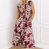 Winery Welcome Floral Midi in Merlot Image - 1
