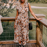 Winery Welcome Floral Midi in Camel Image - 1