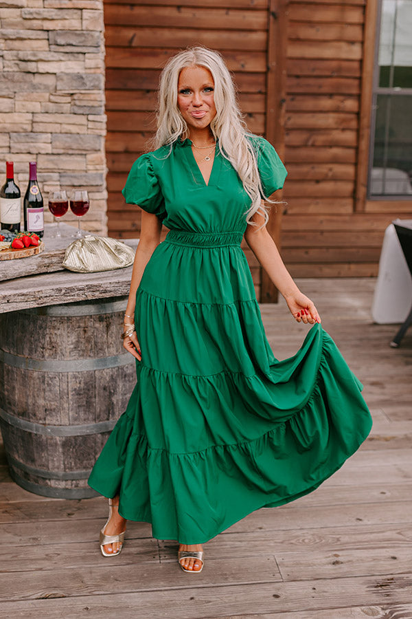 Simply Sweet Maxi Dress in Hunter Green – Impressions Online Boutique