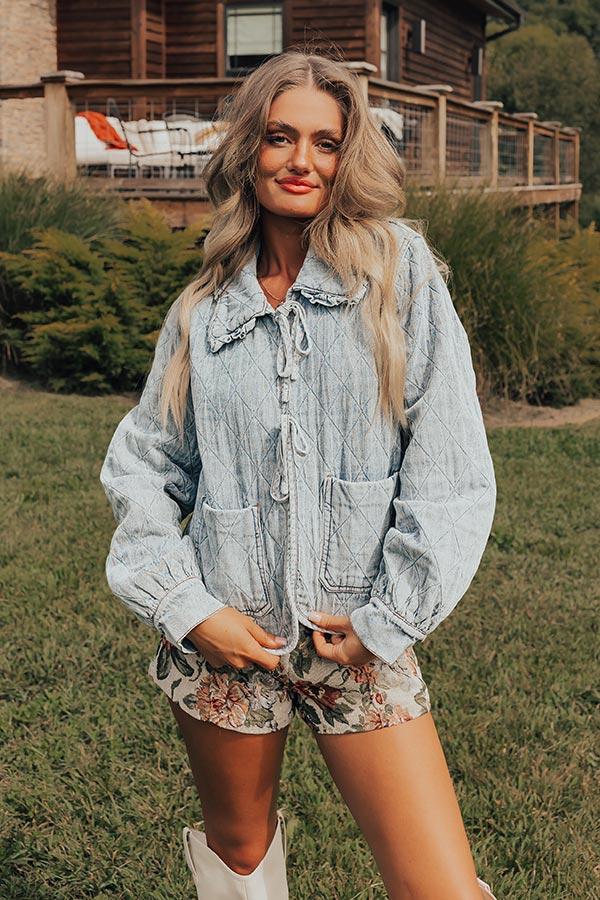 Nashville Cutie Quilted Denim Jacket Image - 1