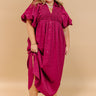Wine Tasting Ready Midi in Sangria Curves Image - 1