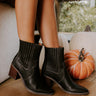 The Oaklynn Faux Leather Boot in Black Image - 1