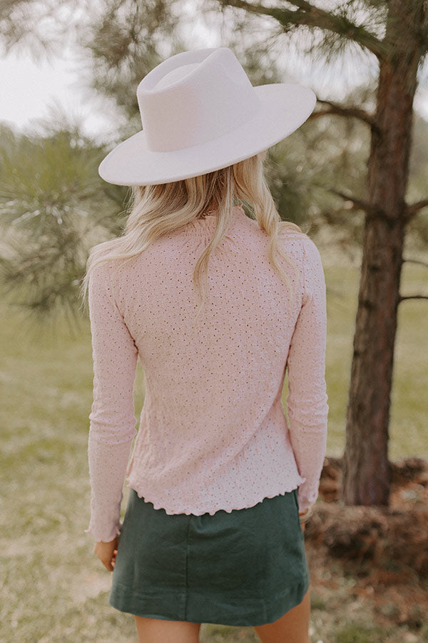 Sweet Surprise Perforated Knit Top Image - 5