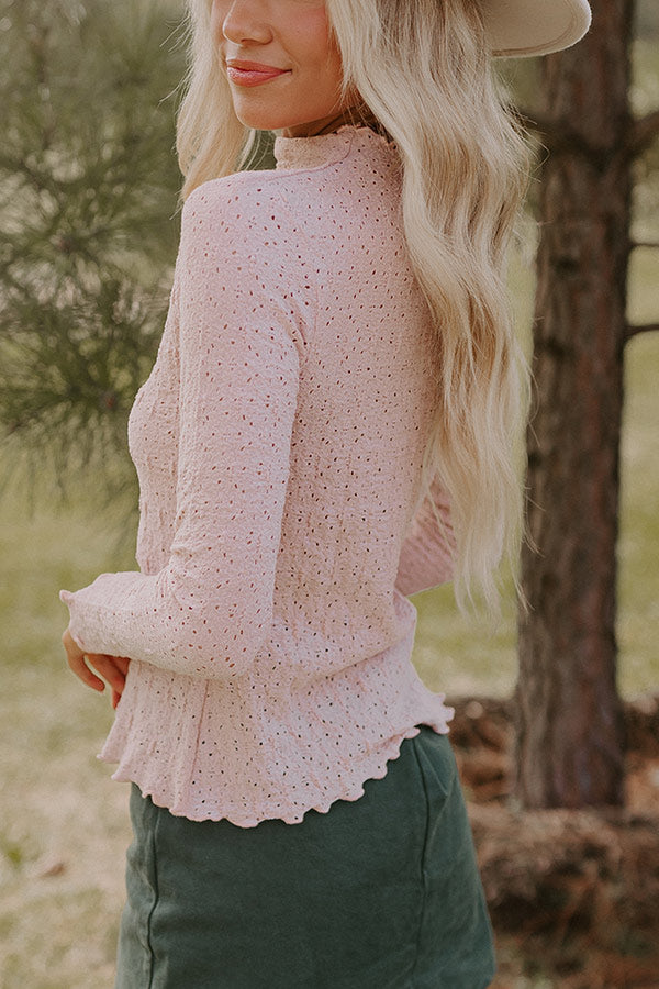Sweet Surprise Perforated Knit Top Image - 3