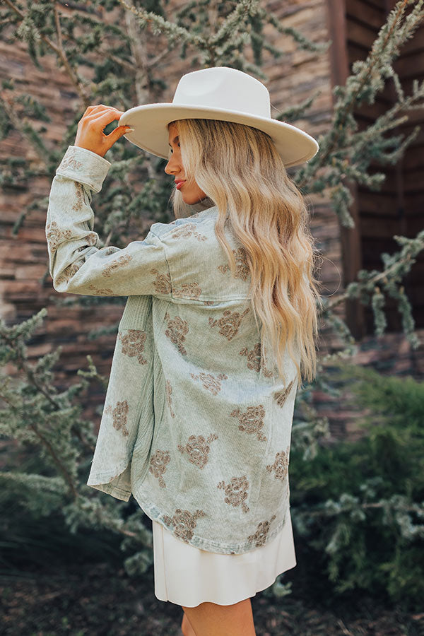 Soho Sleek Vintage Wash Corduroy Jacket Image - 3