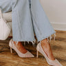 The Callie Rhinestone Embellished Heel in Natural Image - 1