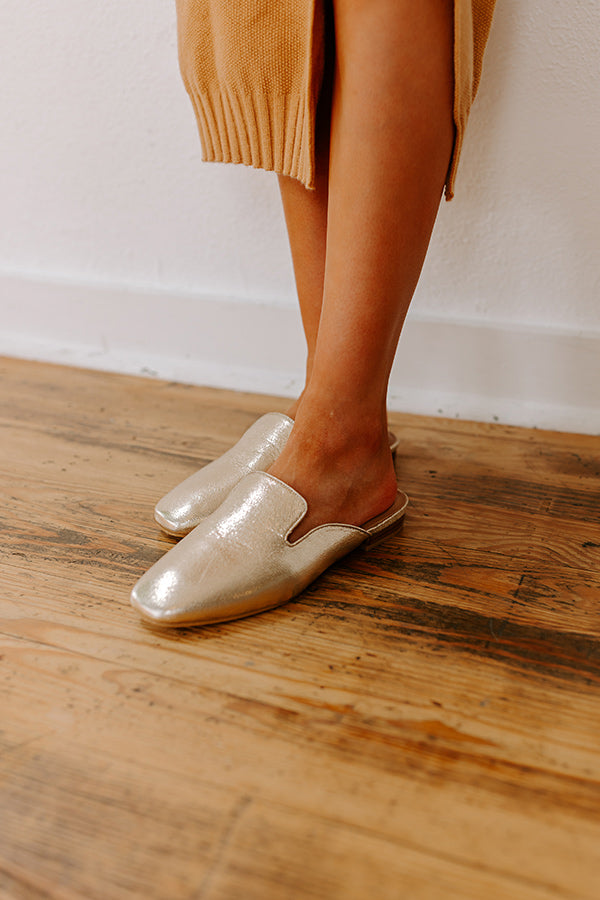 The Spotlight Metallic Flat in Gold Image - 3