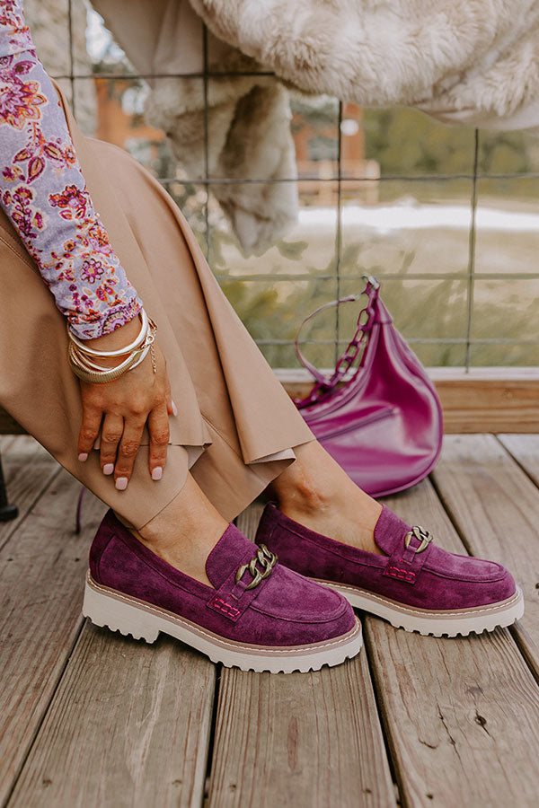 The Literally Faux Suede Loafer in Windsor Wine Image - 3