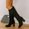 The Hot Date Faux Suede Knee High Boot Image - 1