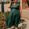 Chic Ensemble Midi Dress in Hunter Green Curves Image - 1