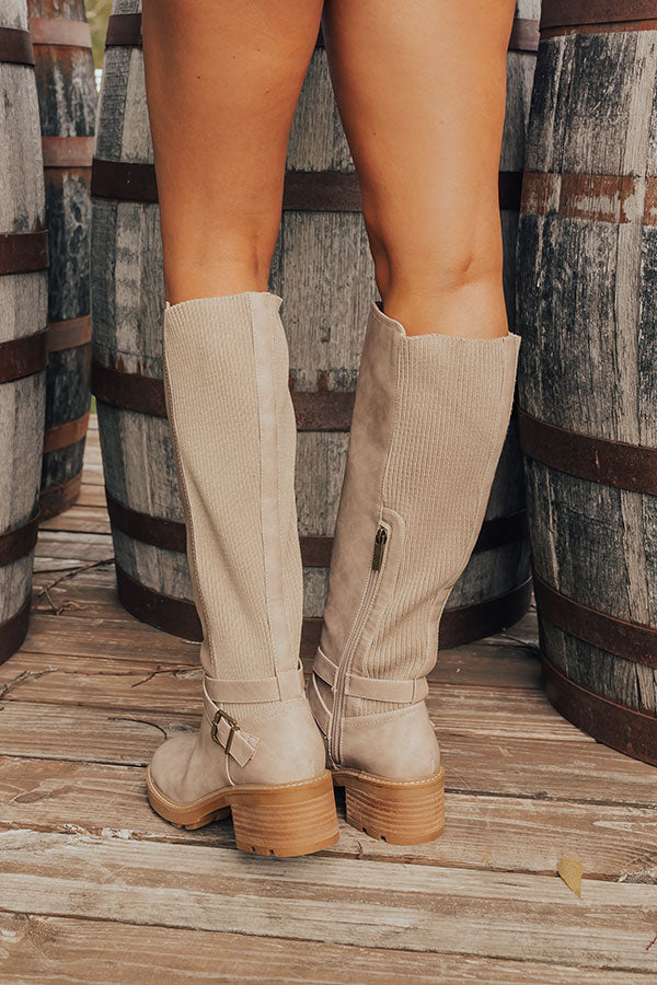 The High There Faux Leather Knee High Boot Image - 4