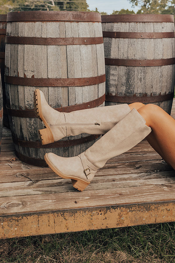 The High There Faux Leather Knee High Boot Image - 5