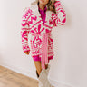 Cabin Cozy Knit Cardigan in Pink Image - 1