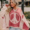 Peaceful Moment Knit Hoodie in Aurora Red Image - 1