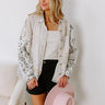Boho Chic Lace Button Up in White Image - 1