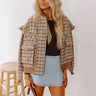 Chai Latte Pretty Plaid Jacket Image - 1