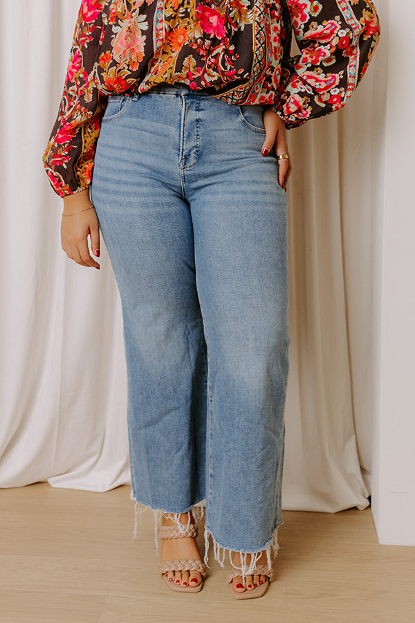 RISEN Addison High Waist Wide Leg Jean Curves Image - 2