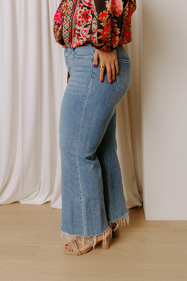 RISEN Addison High Waist Wide Leg Jean Curves Image - 4