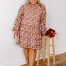 Fifth Avenue Embroidered Mini Dress in Blush Curves Image - 1
