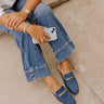 The Aubrey Denim Mule Loafer in Medium Wash Image - 1