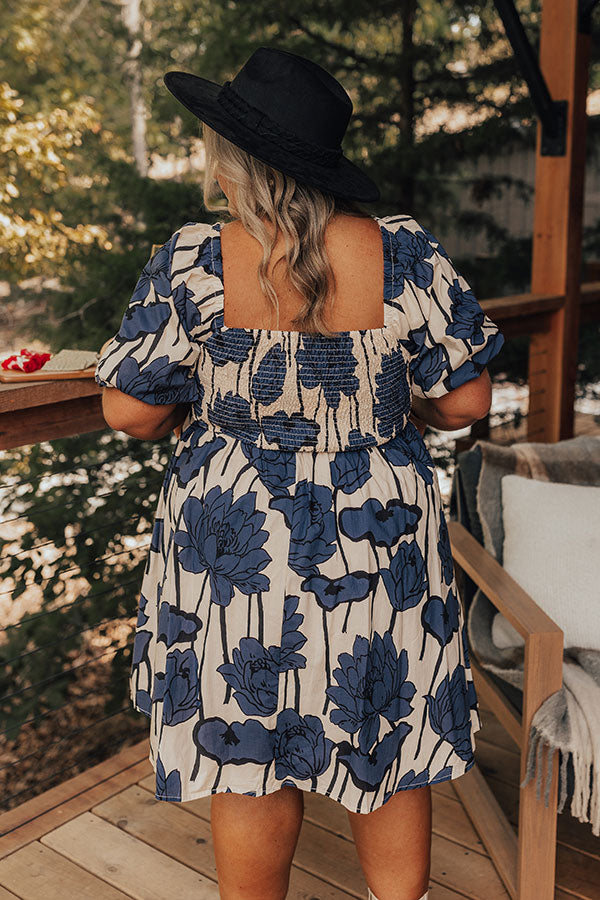 Garden Dreams Floral Mini Dress Curves Image - 4