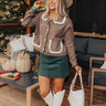 Small Town Cutie Knit Cardigan in Mocha Image - 1