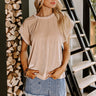 Feeling Glam Velvet Shift Top in Champagne Image - 1