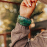 Boho Vibe Bangle Bracelet in Green Image - 1