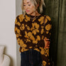 Cocoa Bomb Floral Knit Sweater Image - 1