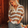 Polo and Prosecco Knit Sweater in Mocha Image - 1