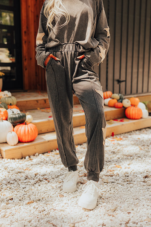 Star Of The Cozy High Waist Vintage Wash Joggers Image - 2