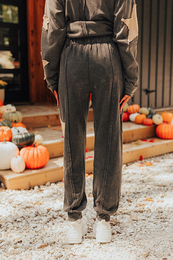 Star Of The Cozy High Waist Vintage Wash Joggers Image - 3