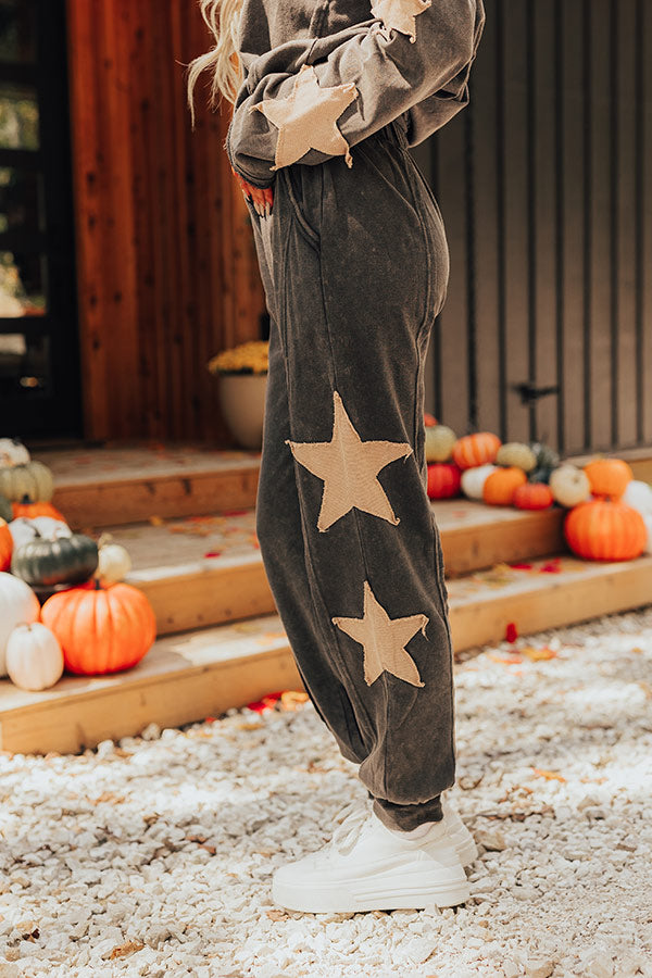 Star Of The Cozy High Waist Vintage Wash Joggers Image - 4