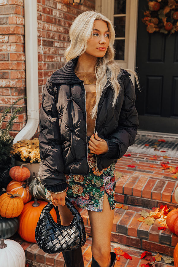 Cool Weather Puffer Jacket in Black Image - 2