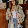 Pick Of The Patch Color Block Jacket in Sage Image - 1