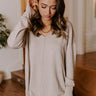 Fall Latte Shift Sweater in Light Warm Taupe Image - 1
