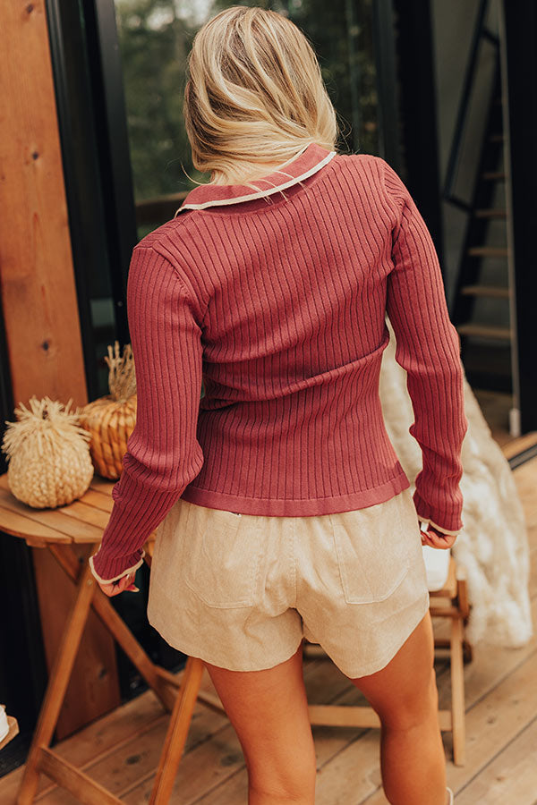 Office Chic Ribbed Top Image - 4