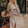 Calmer Days Floral Midi in Taupe Image - 1