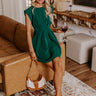 Exclusive Party Mini Dress in Hunter Green Image - 1