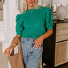 Latest Obsession Knit Top in Green Image - 1