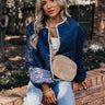 Fall Festival Quilted Jacket in Navy Image - 1