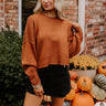 Harvest Wishes Ribbed Sweater in Cinnamon Image - 1