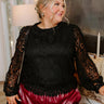 It's In The Details Crochet Top in Black Curves Image - 1
