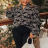 Wine Country Cutie Paisley Embroidered Top Curves Image - 1