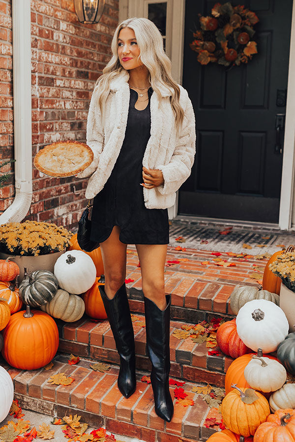 Luxe Feeling Plush Jacket in Cream Image - 3