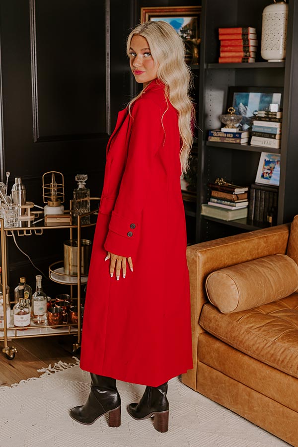 City Nights Coat in Red Image - 3