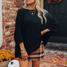 Easy To Style Oversized Dolman Tee in Black Image - 1