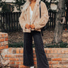 Luxe Feeling Plush Jacket in Iced Latte Image - 1