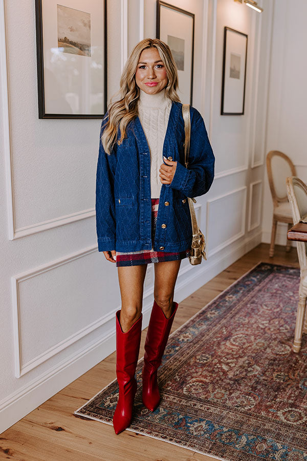 Downtown Chic Denim Jacket Image - 2