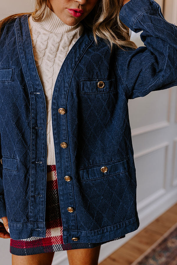 Downtown Chic Denim Jacket Image - 3